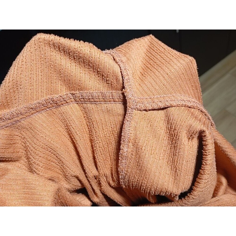 Cider Women's Small Corduroy Rust Brown Wide Leg Overalls Goth Granola Trending - Picture 11 of 11